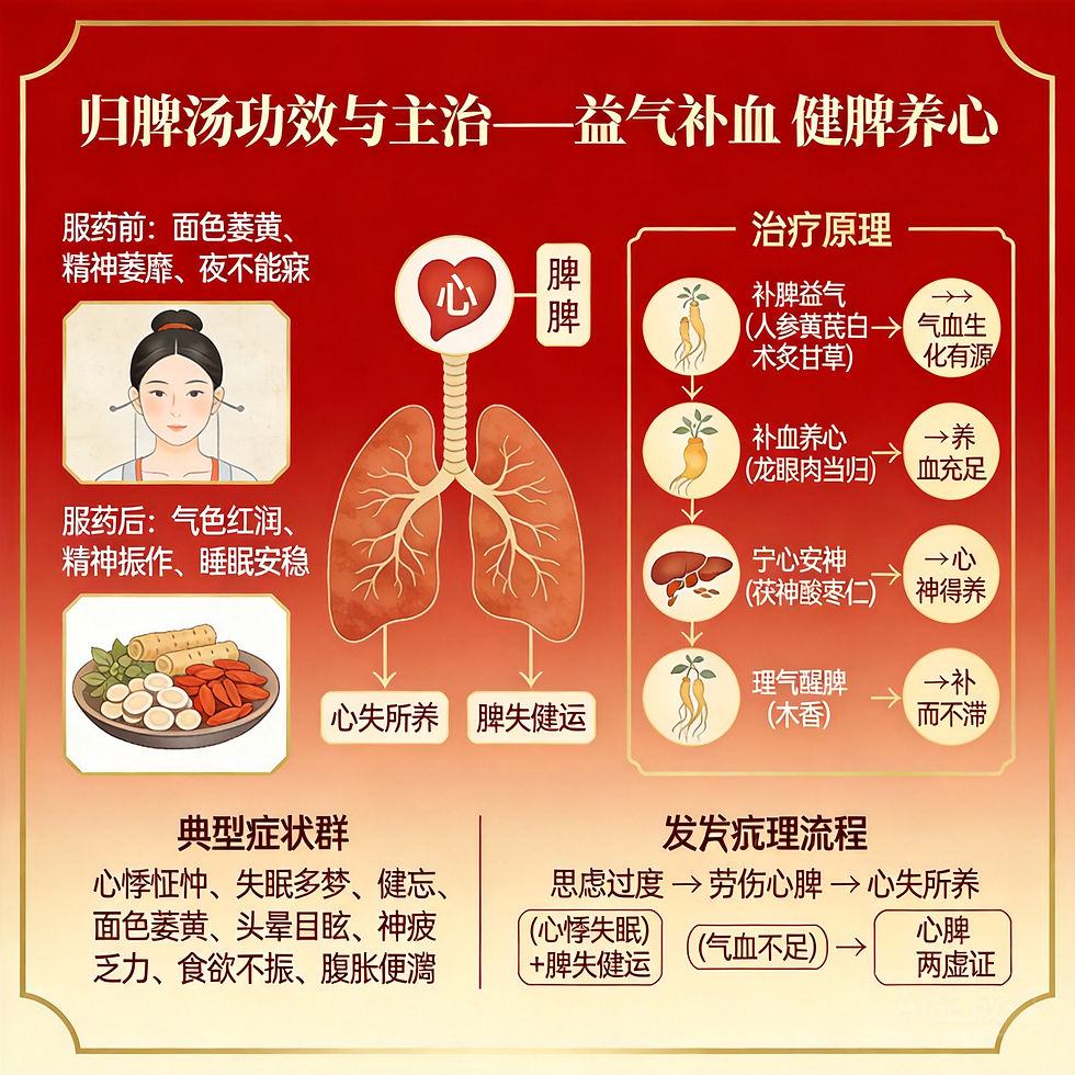 歸脾湯功效與禁忌：思慮過度失眠多夢必看