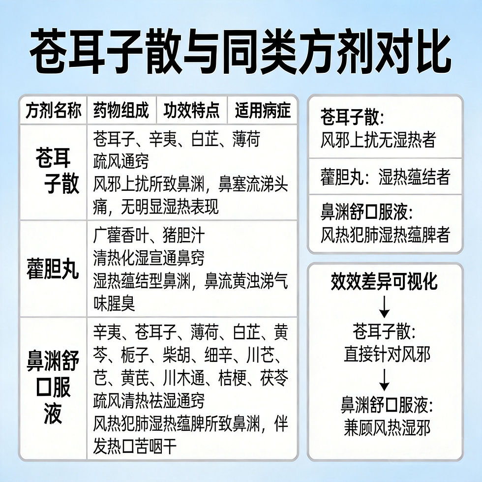 蒼耳子散詳解:散風通竅、治療鼻淵的經典名方