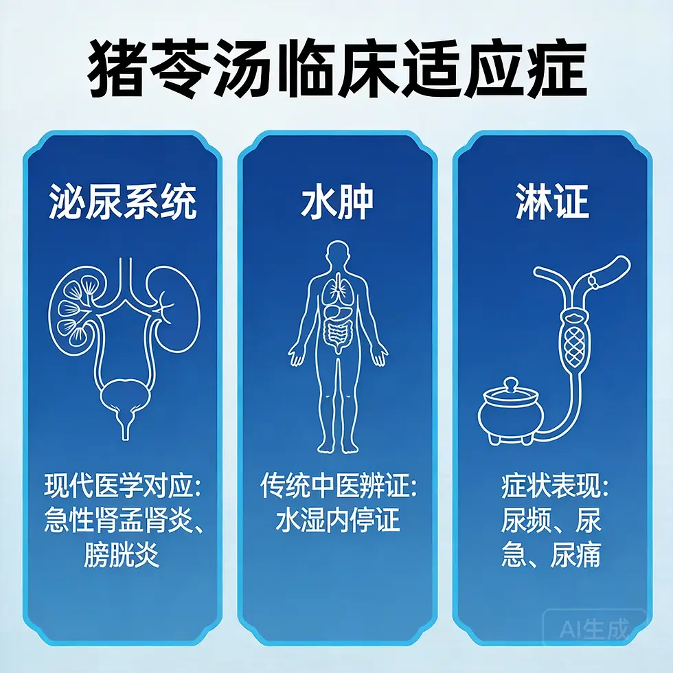 豬苓湯：利水滲濕清熱養陰經典方