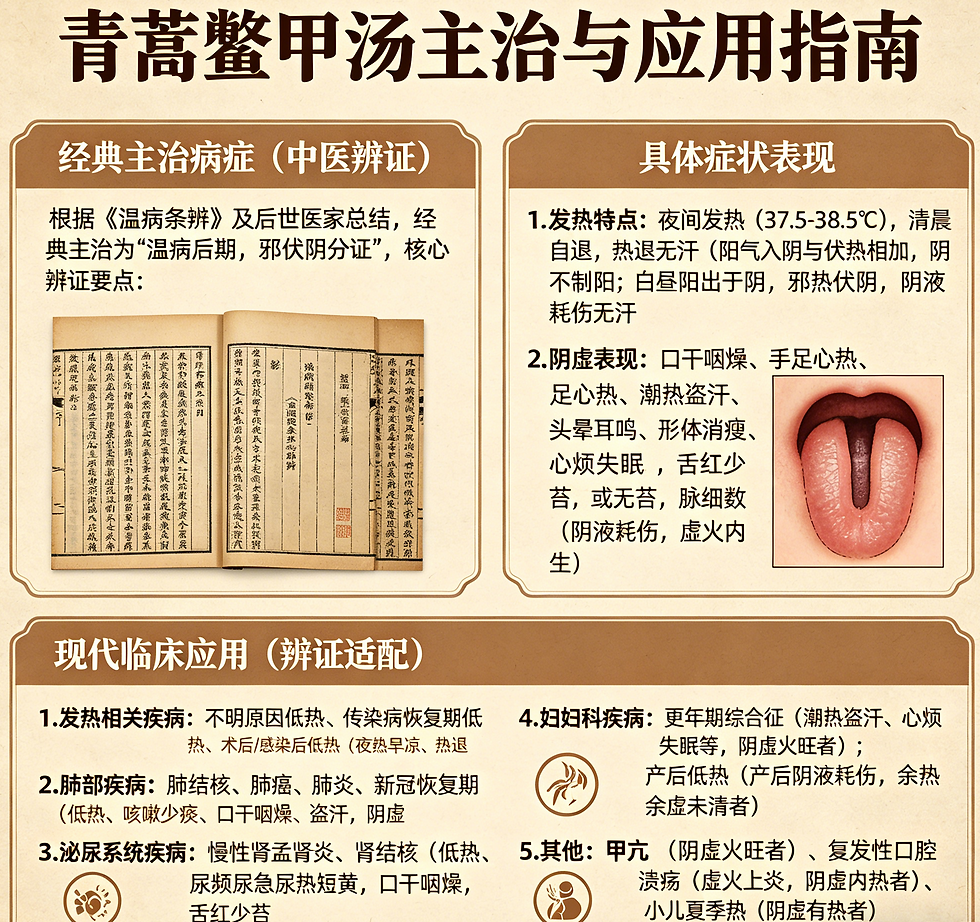 溫病名方青蒿鱉甲湯