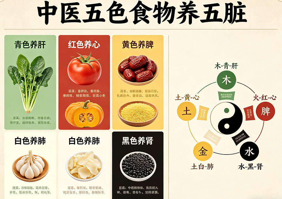 中醫五色食物養五臟