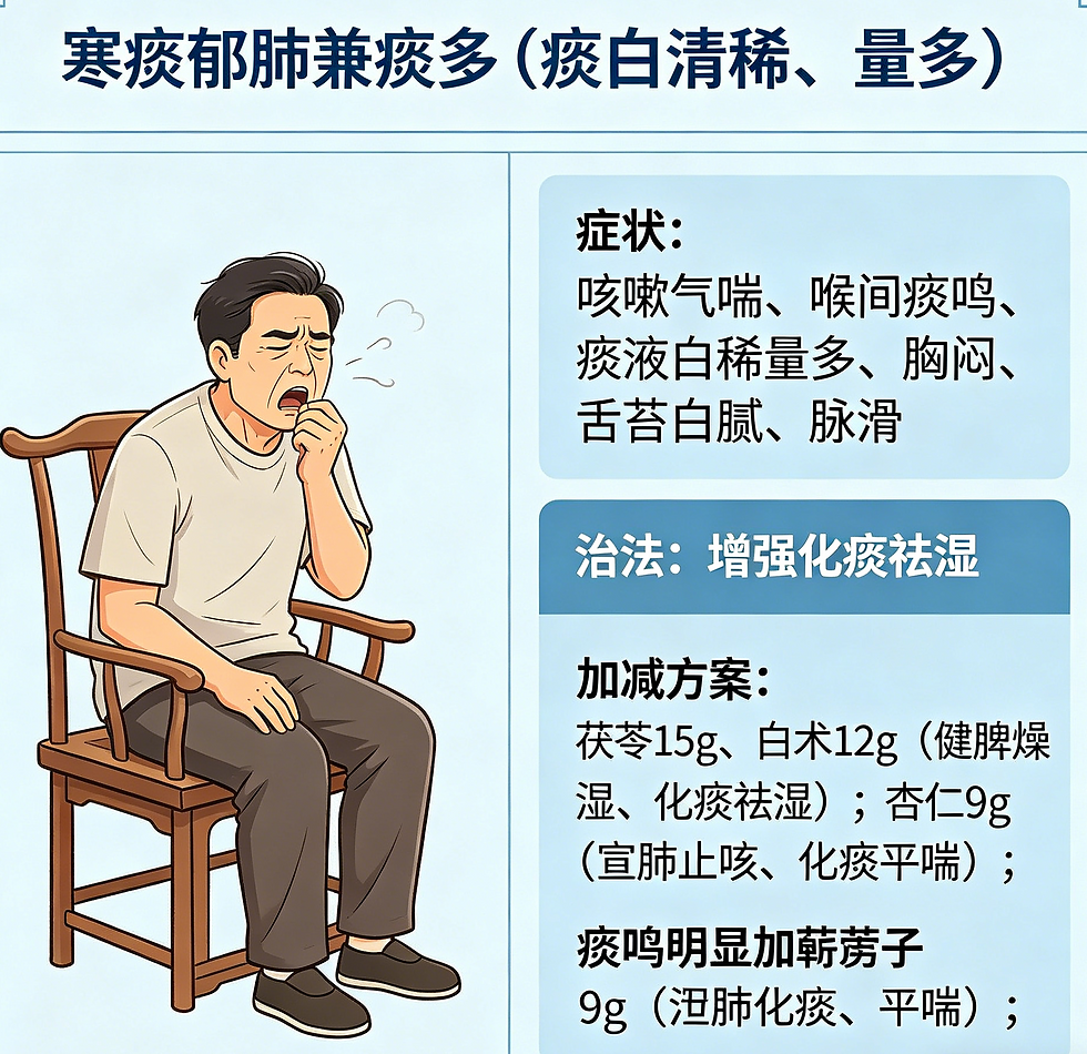射干麻黃湯:溫肺化飲,破解寒痰咳喘
