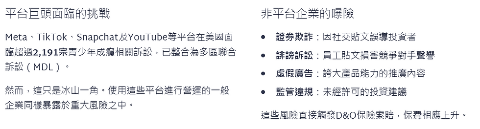 全球訴訟浪潮：不僅是科技平台