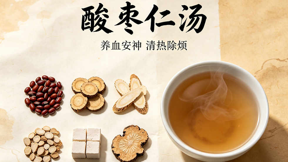 酸棗仁湯:養心安神、補肝血的經典方劑