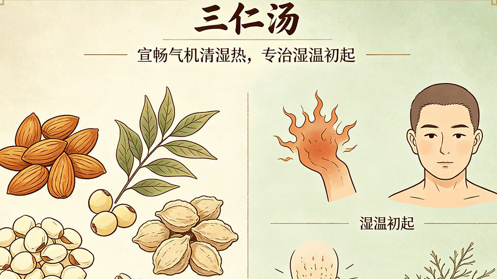 詳解三仁湯：宣暢氣機清濕熱，專治濕溫初起的傳世良方