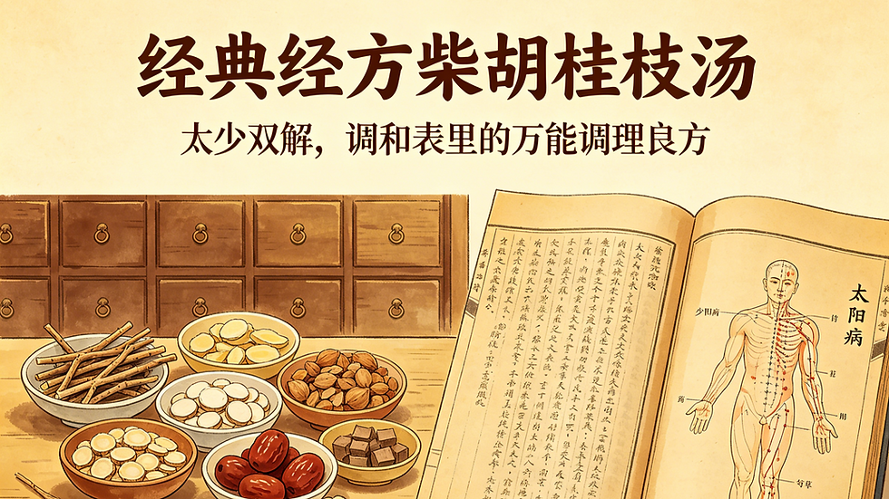 經典經方柴胡桂枝湯:太少雙解,調和表裡的萬能調理良方