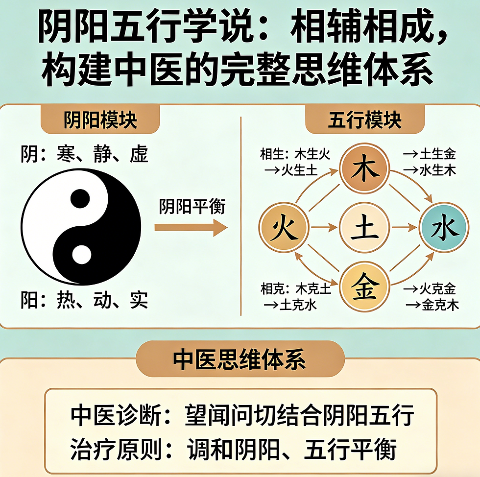 陰陽五行學說:相輔相成