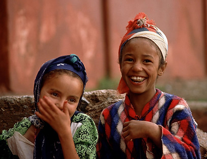 Shy Girls Smiling for the Camera