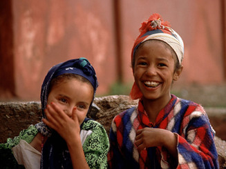 Shy Girls Smiling for the Camera