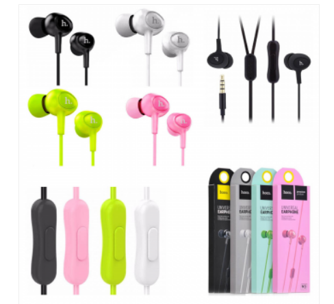 Наушники Hoco, M3 Universal, 3.5mm, mic, 105db±5db, 20000Hz, чёрный