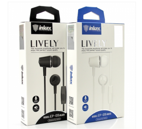 Наушники inkax EP-09, черный