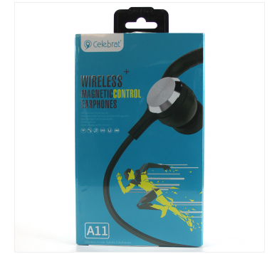 Наушники Celebrat A11, Bluetooth 4.2, DC5V, 80mAh, чёрный