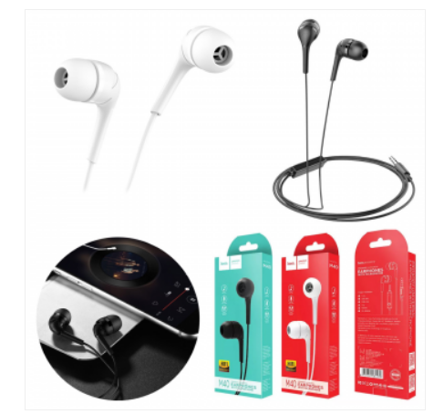 Наушники Hoco, M40 Prosody universal, 3.5mm, mic, 92db±3db, 20000Hz, чёрный