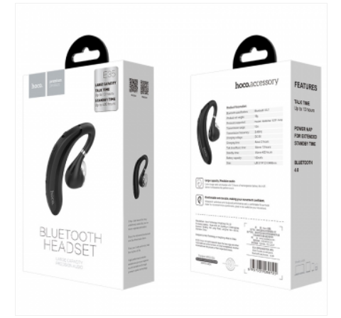 Гарнитура Bluetooth Hoco, E35, Cool moon, Bluetooth, V4.1, 180mAh, черный