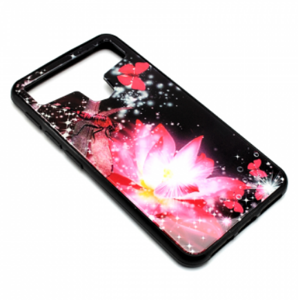 Чехол TPU универсальный, размер 5.0, с изображением розовый цветок