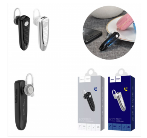 Гарнитура Bluetooth Hoco, E22 Dazzle tone business, Bt. 4.1, 260 mAh, 10m, белый