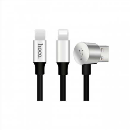 USB DATA кабель - Hoco, U18 Golden hat multi-functional Lightning 1.2М, Черный