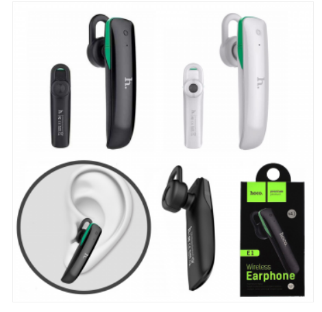 Гарнитура Bluetooth E1, Bt. 4.1, 50 mAh, 10m, чёрный