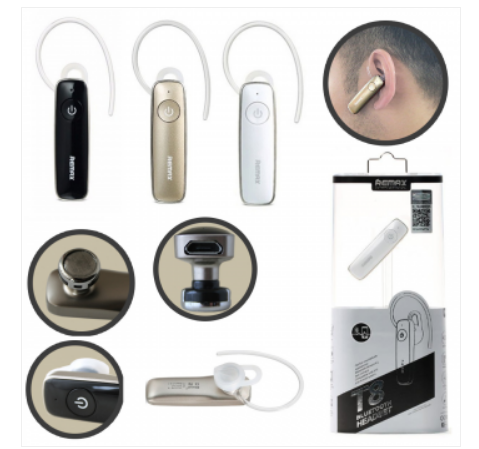 Гарнитура Remax RB-T8 Bluetooth 4.0 (золотой)