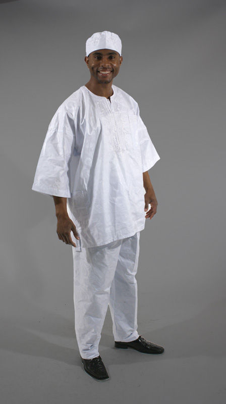 Thumbnail: Gold Embroidered Brocade Pant Set (C-M450)