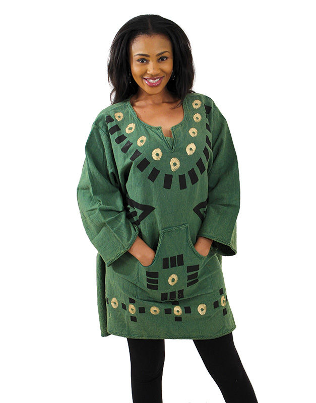 Thumbnail: Heavy Cloth Mud Print Dashiki