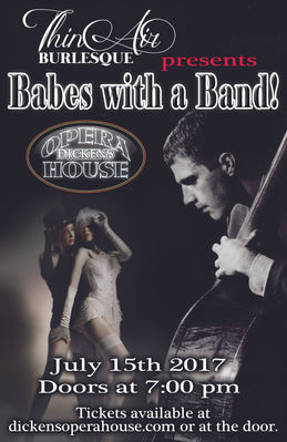 Babe with the band flyer