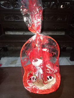 Teddy Bear in a Basket