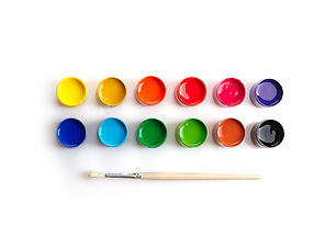 Peinture Pots et brosse