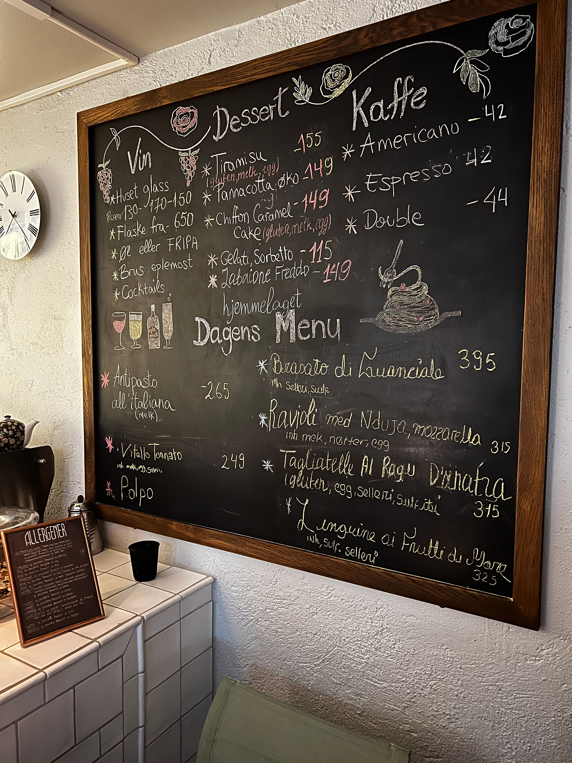 Menu Casa Gio