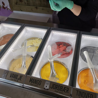 Gelato and sorbet at Siddis