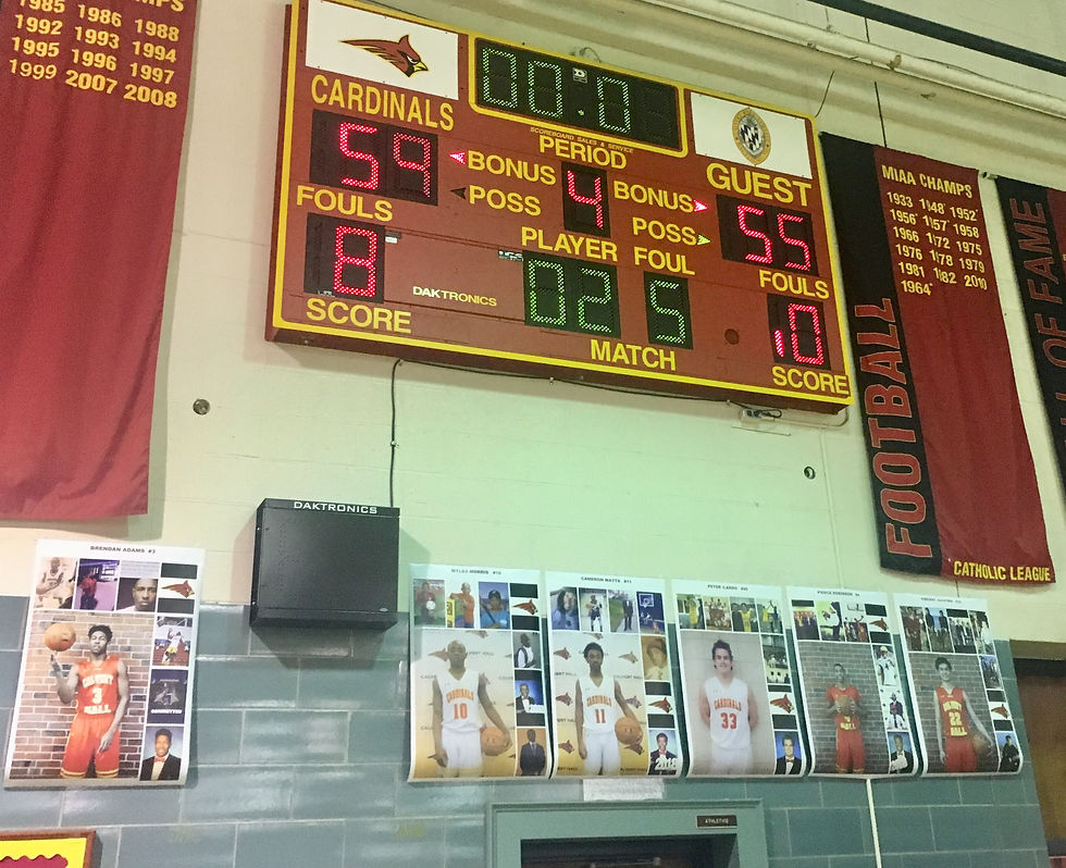Seniors Calvert Hall Basketball 2018