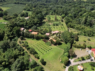 vue aérienne du domaine de la vallée