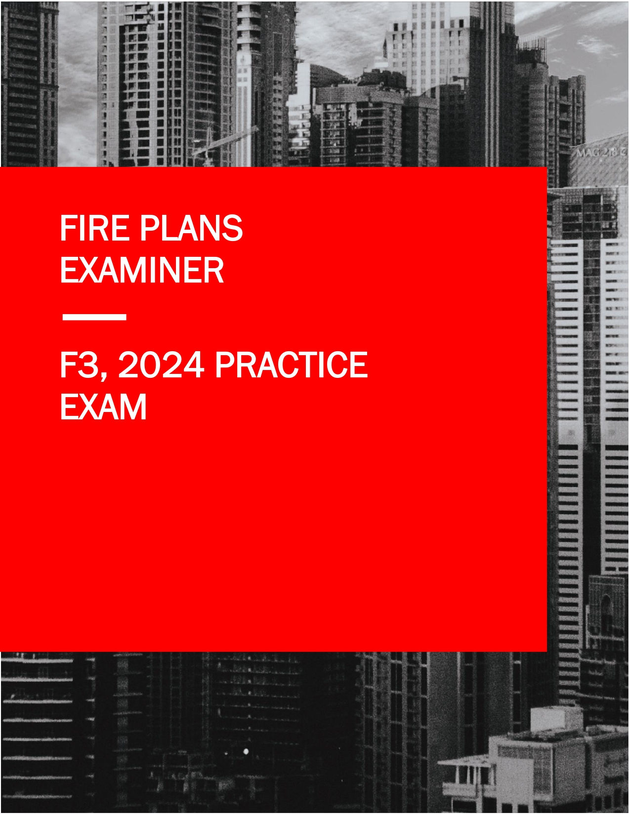 2024 Fire Plans Examiner Practice Test