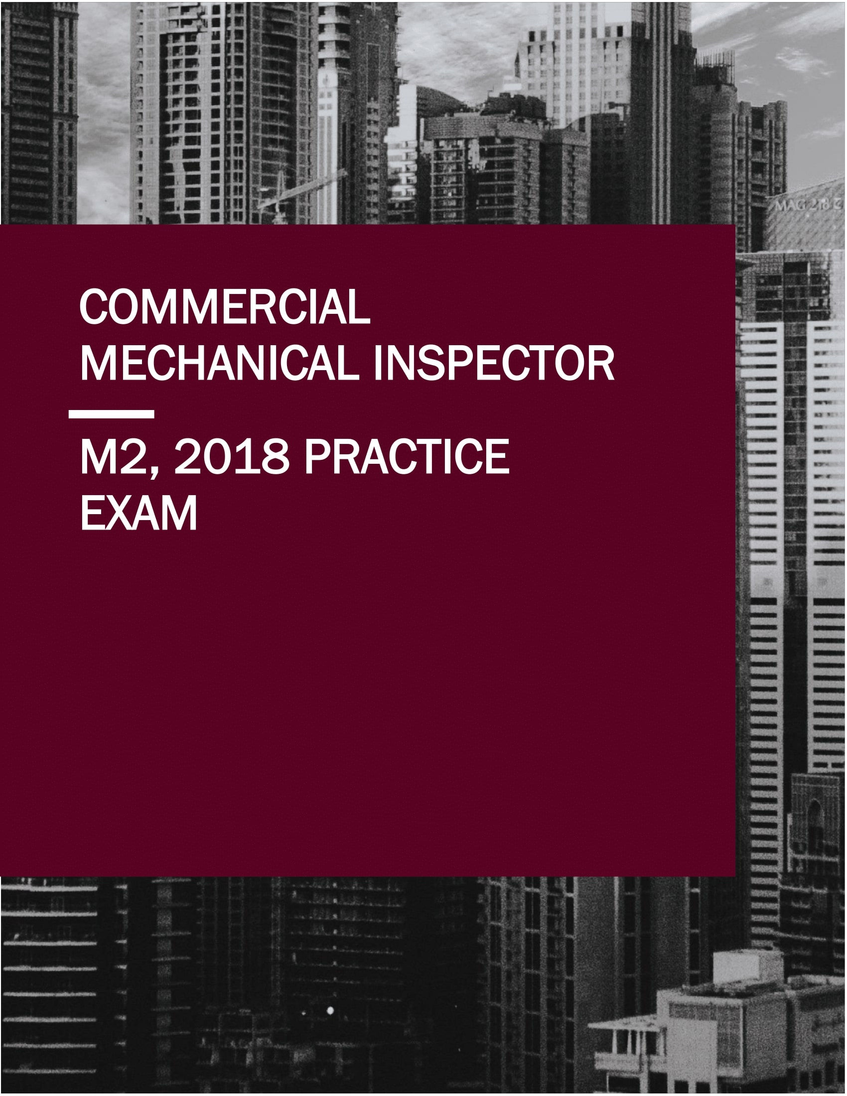 2018 Commercial Mechanical Inspector Practice Exam