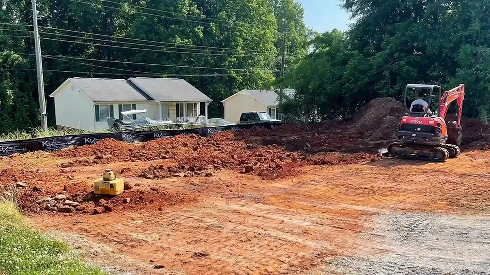 Clearing land at Georgia Street in Charlotte