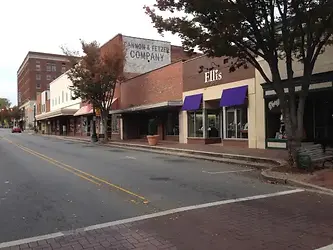 Downtown Concord NC brickfront buildings