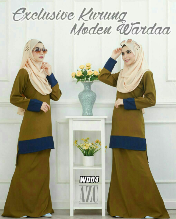 Thumbnail: kurung moden. wardaa. baju kurung.