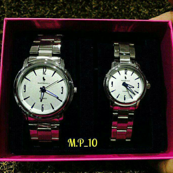 Thumbnail: master. polo. jam. watch. steel. new. quartz. couple. gift. set. men. lady. girl. boy.