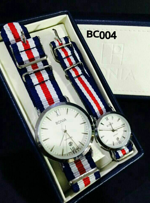 Thumbnail: master. polo. jam. watch. nylon. new. quartz. couple. gift. set. men. lady. girl. boy.