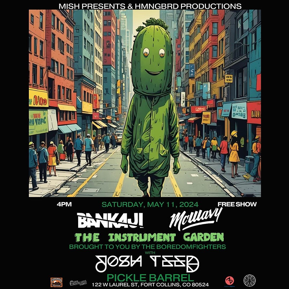 Bankaji, McWavy, The Instrument Garden w/ Josh Teed