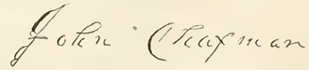 John Chapman Signature