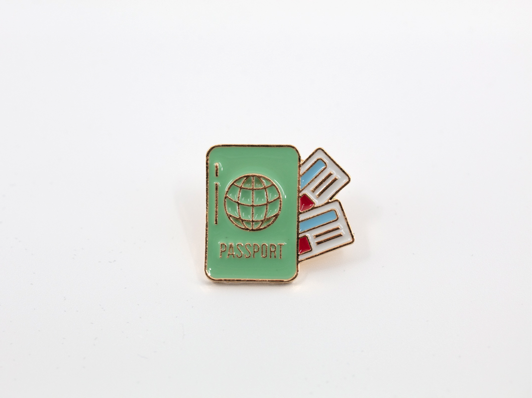 Passport Enamel Pin