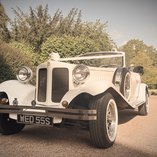 Vintage wedding car hire Leicestershire