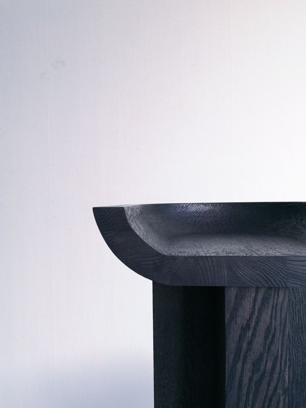Oak Stool Custom Design Details