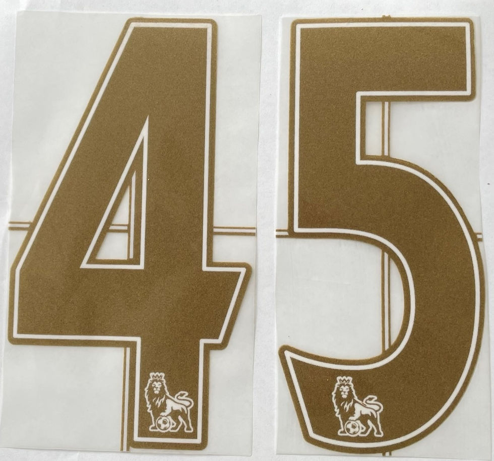 Thumbnail: BARCLAYS PREMIER LEAGUE PLAYER ISSUE NUMBERS FELT TYPE 2007-14