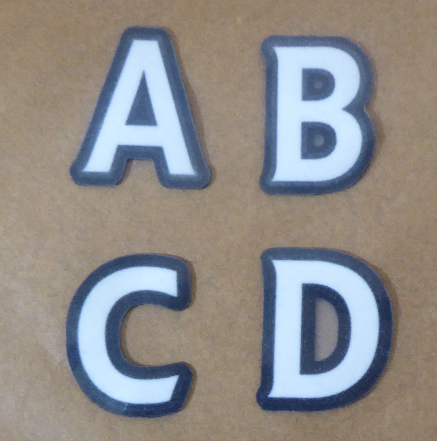 BARCLAYS PREMIER LEAGUE PLAYER ISSUE LETTERS FELT TYPE 2007-13