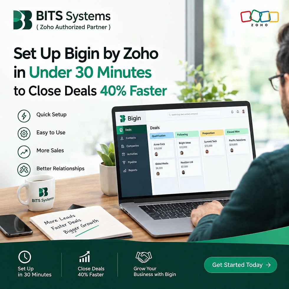How to Set Up Bigin by Zoho in Under 30 Minutes to Close Deals 40% Faster