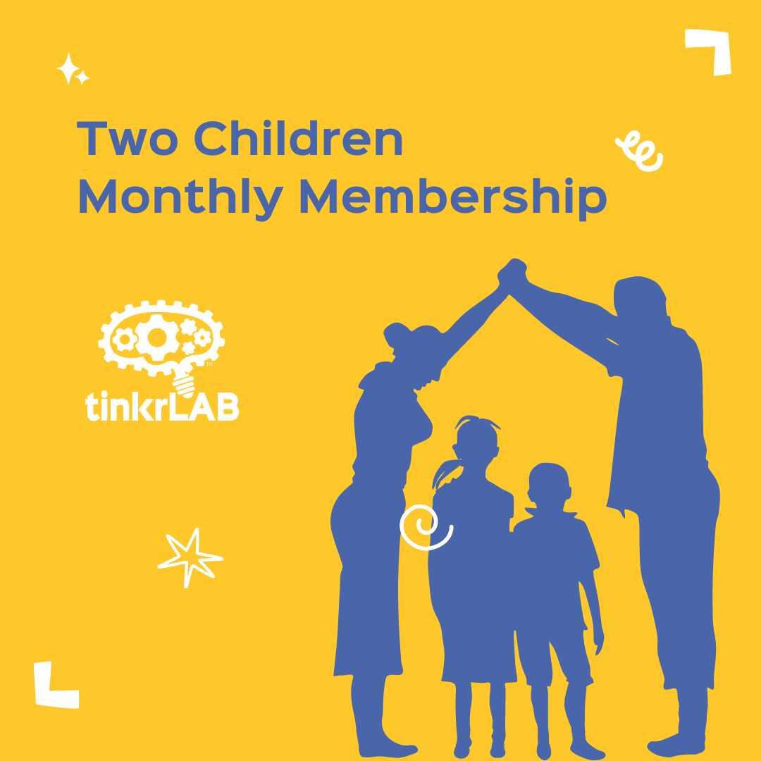 Graphic depicting two parents and two children