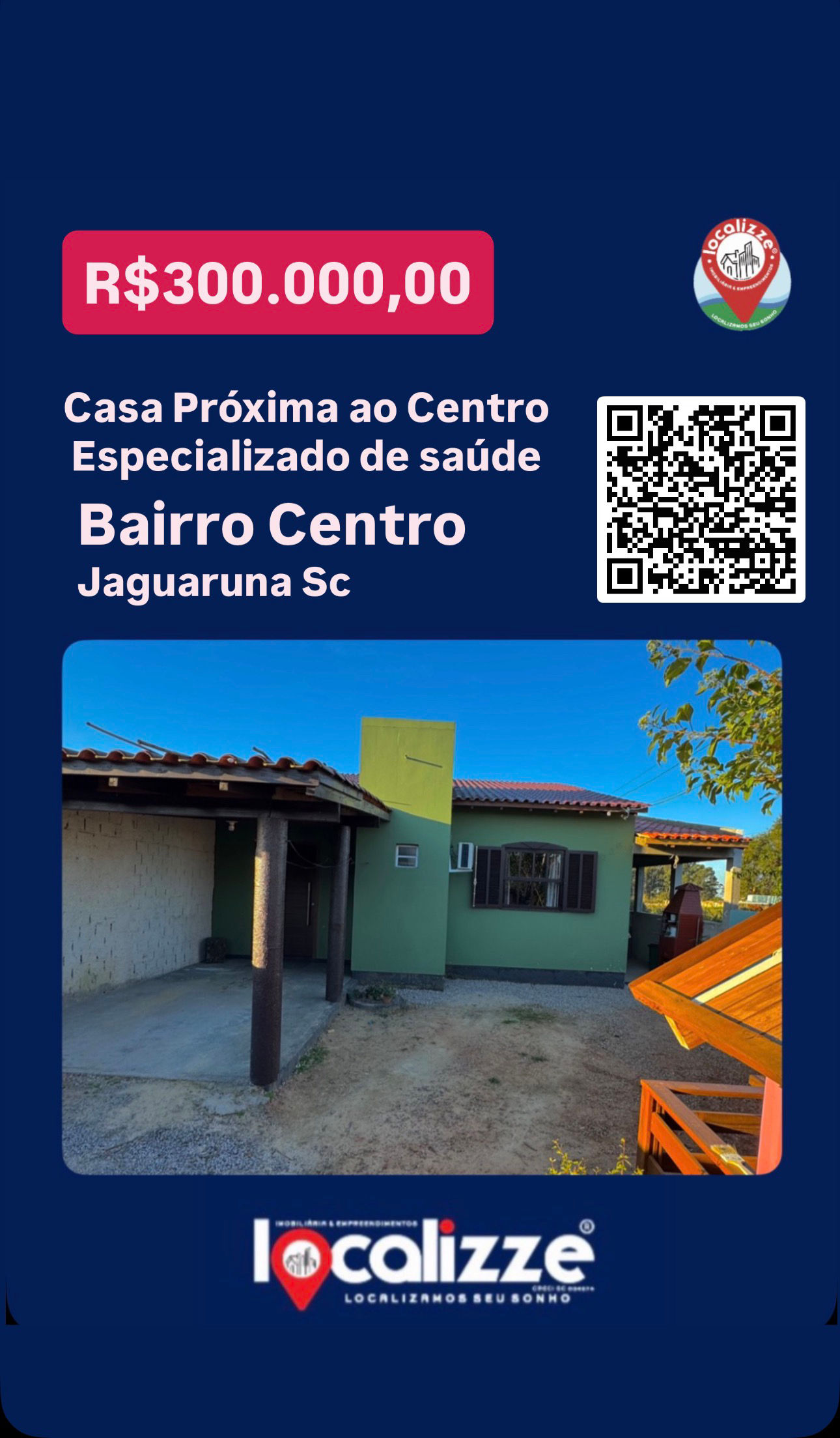 ✅Imóvel localizado próximo ao centro especializado de saude em Jaguaruna S/C. ✅
