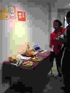 Lors de la journée du téléthon, une table a été mise à disposition pour le Safran de Sénart.